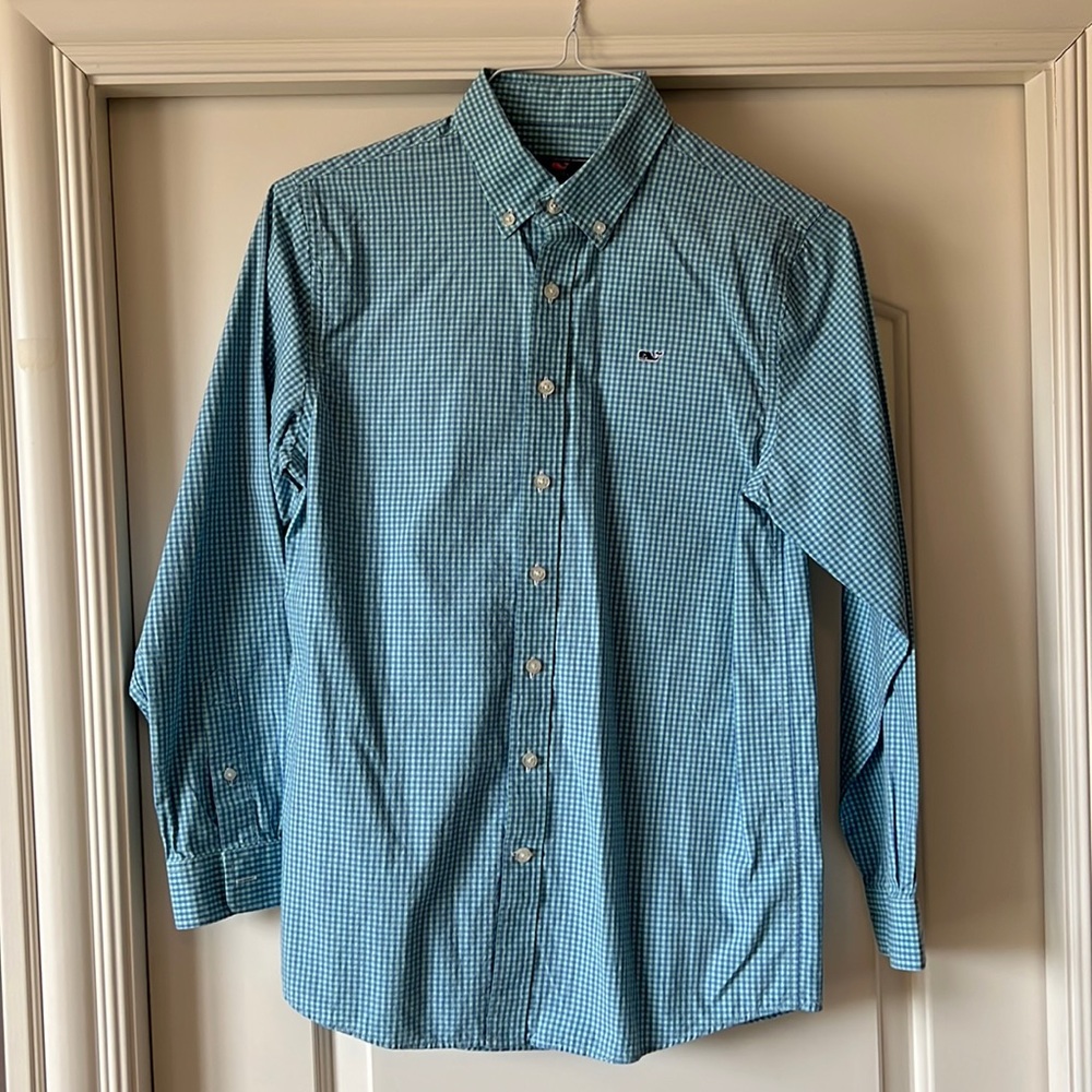 Boy’s Vineyard Vines whale shirt size L (16)